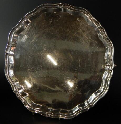 An Elizabeth II silver salver