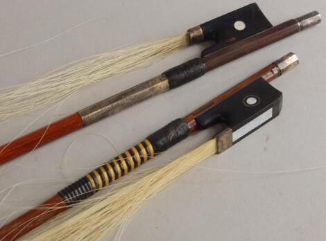 Two violin bows