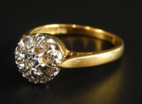 An 18ct gold dress ring