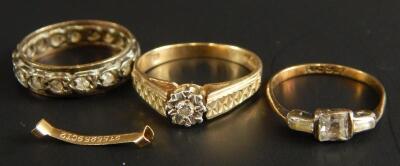 Three dress rings