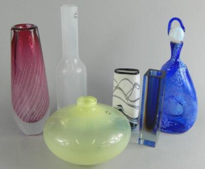 A quantity of 1960/70's Art Glass