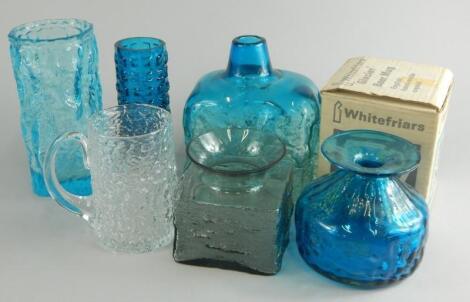 A collection of Whitefriars type and other glass