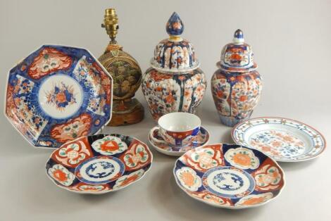 A collection of late 19thC and later Japanese and Chinese porcelain