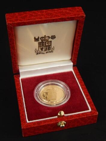 A Royal Mint 500th Anniversary 1489-1989 gold sovereign