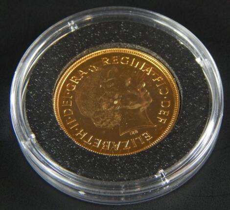 A 2000 Queen Elizabeth II gold sovereign