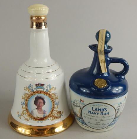 Two items of commemorative spirits