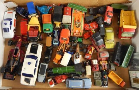 Various die-cast vehicles