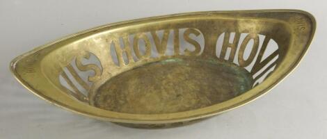 An early 20thC silver plated Hovis advertising basket