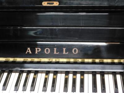 An Apollo ebonised upright piano - 2