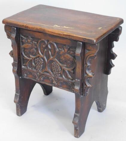 A small oak chest in 17thC style