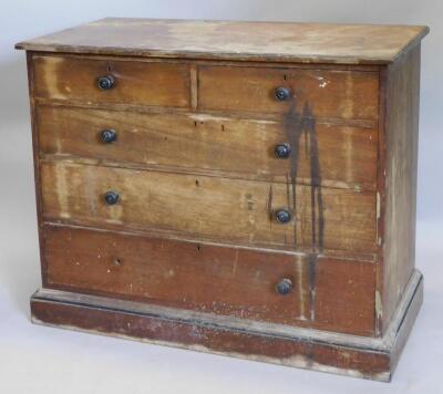 A late 19thC Gillows of Lancaster Aesthetic style chest of drawers