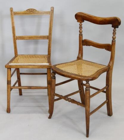 Two similar Victorian bedroom chairs