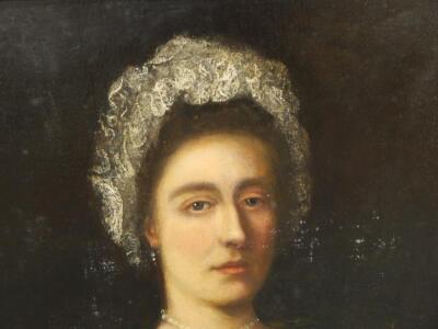 18th/19thC School. Head and shoulders portrait of a lady - 3