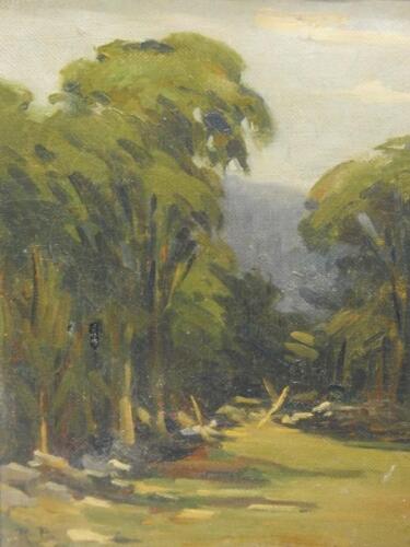 Raymond Perry. Woodland scene