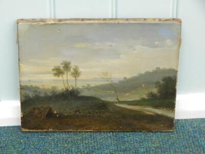 Reguier? (19thC). Hunter in river landscape - 2