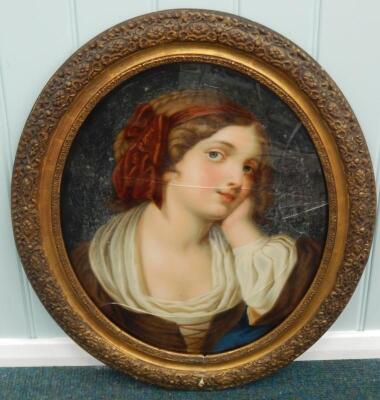 19thC British School. Portrait of a young woman - 2