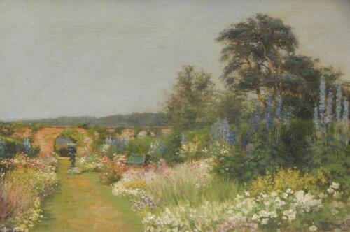 Frank Percy Wild (1861-1950). An Old Garden - Harleyford 1906