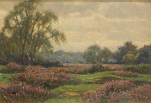 Frederick Golden Short (1863-1936). Heather woodland landscape