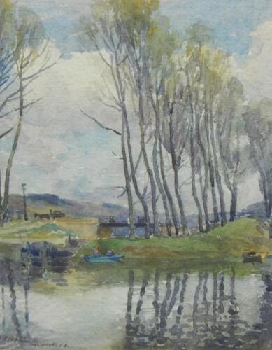 Harry De Maine (1880-1952). River scene