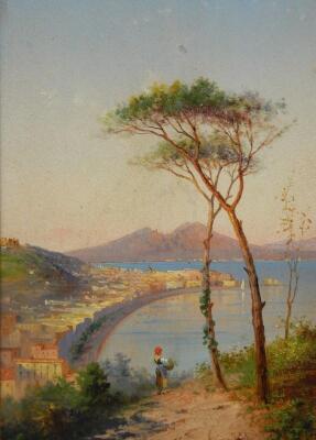 Giuseppe Carelli (1858-1921). Bay of Naples - 2