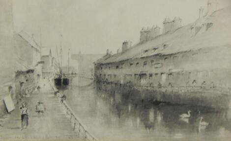 James Braithwaite Peile (1833-1906). The Witham in Lincoln