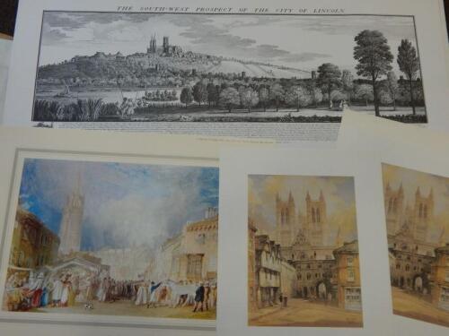 Lincolnshire Interest. Folder of prints