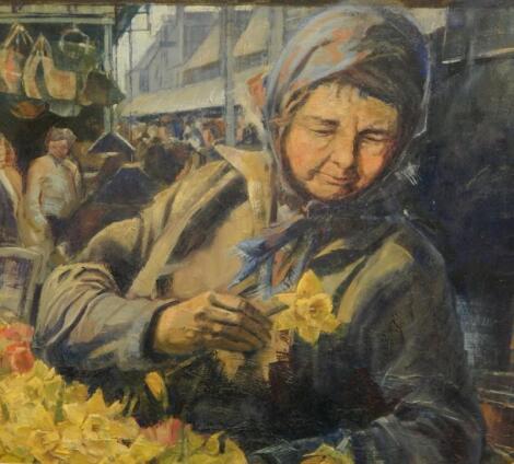 Phyllis May Reynette James (1911-1973). The Flower Seller