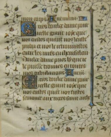 Book of Hours. Illuminated prayer book