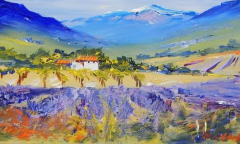 Roberto Luigi Valente (b.1926). Lavender Tuscany