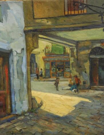 Gisbert (20thC). Street scene