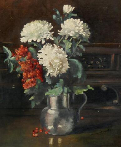 Haxell (20thC). Floral still life