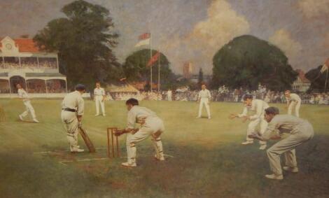 After Albert Chevallier Tayler. Kent v Lancashire at Canterbury in 1906