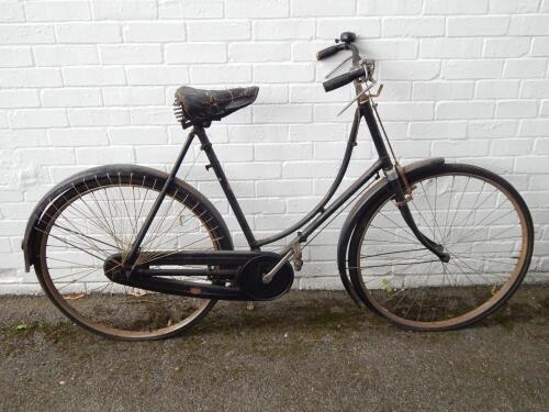 An Armstrong early 20thC loop framed lady's safety bicycle