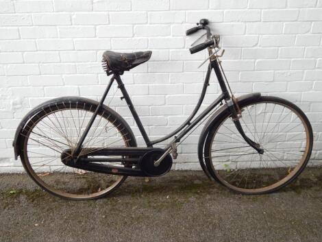 An Armstrong early 20thC loop framed lady's safety bicycle