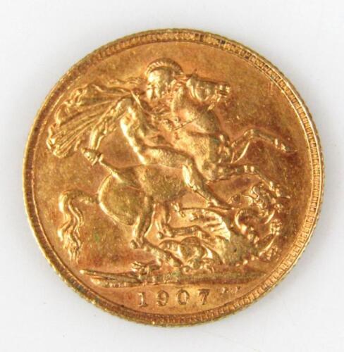 An Edward VII gold full sovereign