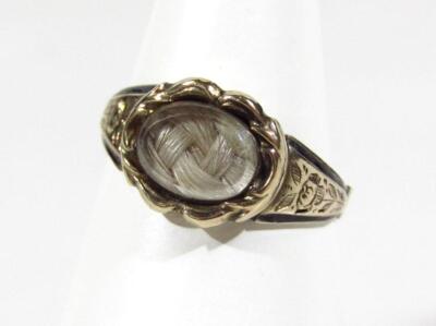 A Victorian mourning ring