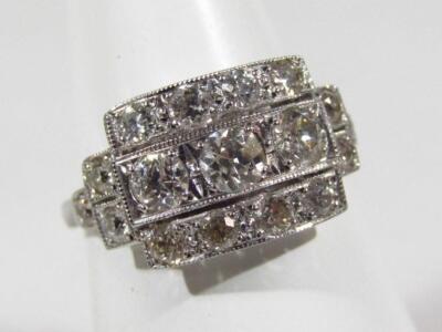 A diamond dress ring