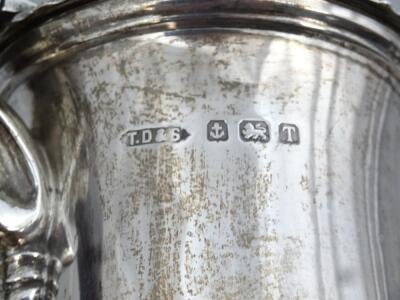 A George VI silver coffee pot and matching water jug - 5