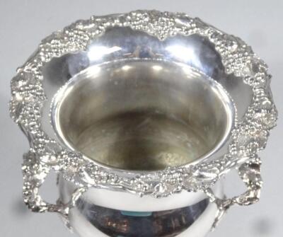 A 19thC style silver plated wine cooler - 2