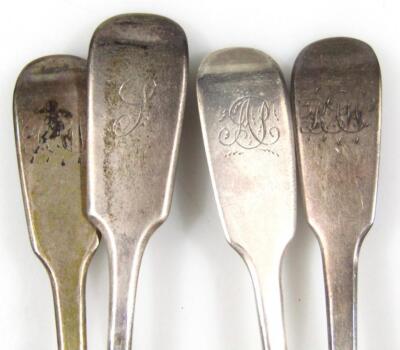 Various silver white metal teaspoons - 2