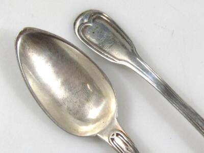 Various silver white metal teaspoons - 4