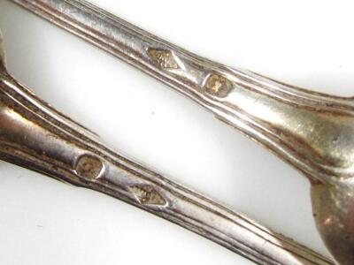 Various silver white metal teaspoons - 5