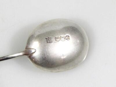 A set of George VI silver coffee bean spoons - 2