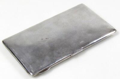 A George VI silver cigarette case