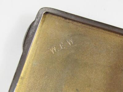 A George VI silver cigarette case - 2