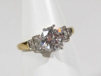 An Art Deco style diamond dress ring