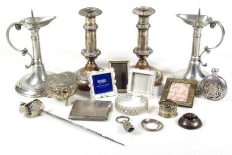 Various silver plate and metalware