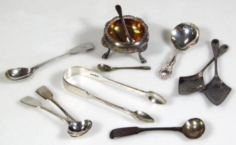 A Victorian silver caddy spoon