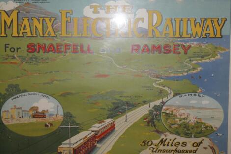 Railway poster.- The Manx Electric Railway