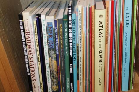 Railways.- Small collection of folio volumes related to railways and railway history. (1 shelf)